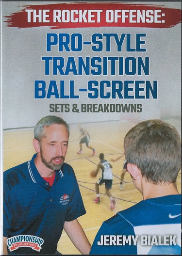 Pro Style Transition Ball Screen Offense by Jeremy Bialek Instructional Basketball Coaching Video